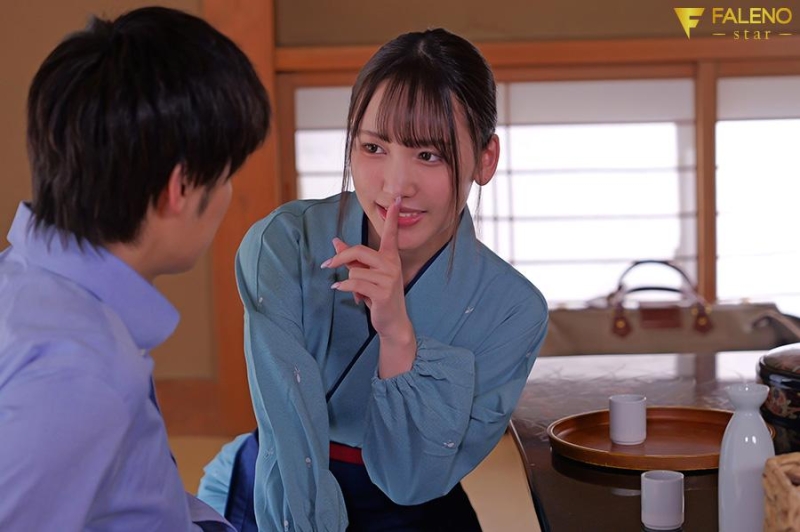 FNS-101 screenshot 1 A maid who secretly seduces her husband who came on honeymoon to have a baby with dirty talk and has sex with him - Momo Misono